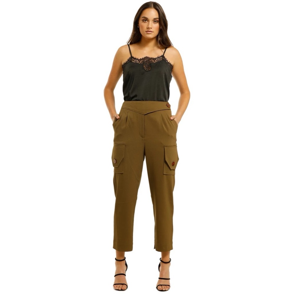 Nicholas Olive Green Sz 2 (fits like sz 6)Cargo Trouser Pant